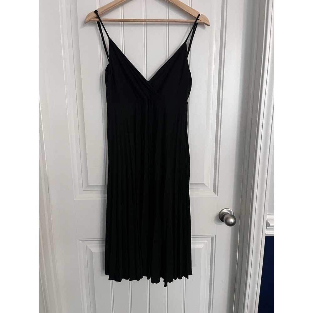New! Max & Cleo Black Jersey Knit Sleeveless Twirl Stretch Fit & Flare Dress 490